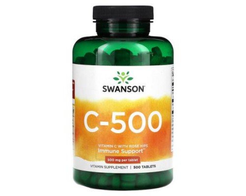 Swanson, C-500, 500 mg, 500 Tablets