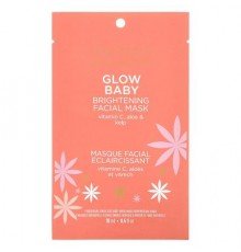Pacifica, Glow Baby, Brightening Beauty Facial Mask, 1 Sheet Mask, 0.6 fl oz (18 ml)