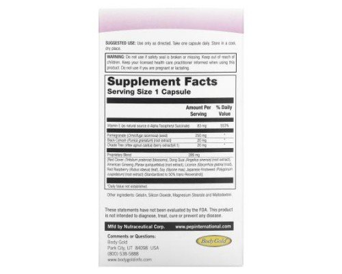 BodyGold, Estro Max, 60 Capsules