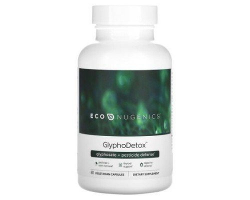 Econugenics, GlyphoDetox, Glyphosate + Pesticide Defense, 60 Vegetarian Capsules