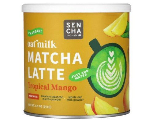 Sencha Naturals, Oat Milk, Matcha Latte, Tropical Mango, 8.5 oz (241 g)