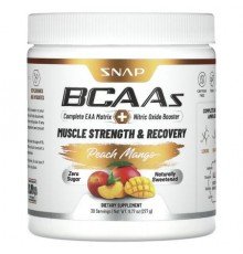 Snap Supplements, BCAAs, Peach Mango, 9.77 oz (277 g)