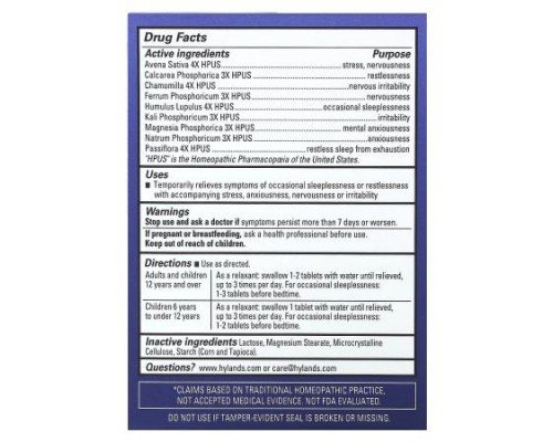 Hyland's Naturals, Calms Forté®, 100 Tablets