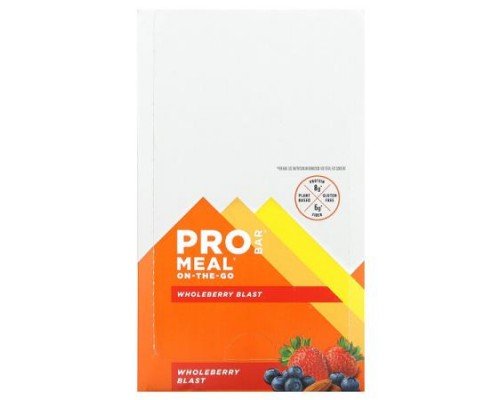 ProBar, Meal On-The-Go Bar, Wholeberry Blast, 12 Bars, 3 oz (85 g) Each