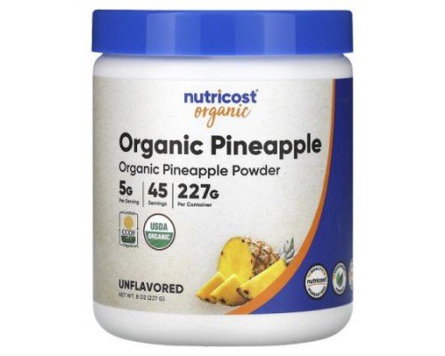 Nutricost, Organic Pineapple Powder, Unflavored, 8 oz (227 g)