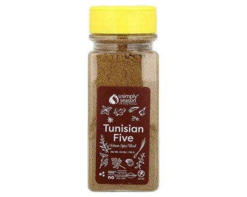 USimplySeason, Artisan Spice Blend, Tunisian Five, 4.8 oz (136 g)
