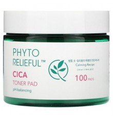 Thank You Farmer, Phyto Relieful, Cica Toner Pad, 100 Pads, 7.39 fl oz (210 ml)