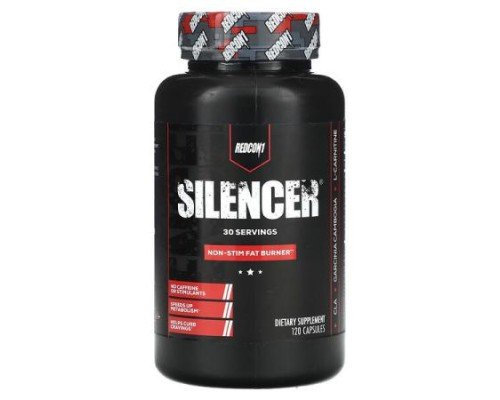Redcon1, Silencer, Non-Stim Fat Burner, 120 Capsules