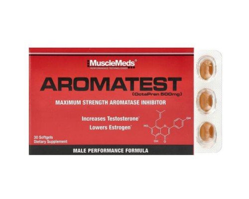 MuscleMeds, Aromatest, 500 mg, 30 Softgels
