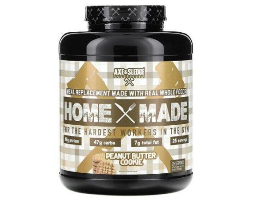 Axe & Sledge Supplements, Home Made, Meal Replacement, Peanut Butter Cookie, 103.17 oz (2,925 g)
