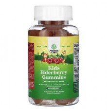 Nature's Craft, Kids Elderberry Gummies, Raspberry , 60 Gummies