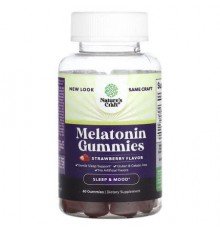 Nature's Craft, Melatonin Gummies, Strawberry, 60 Gummies (2.5 mg per Gummy)