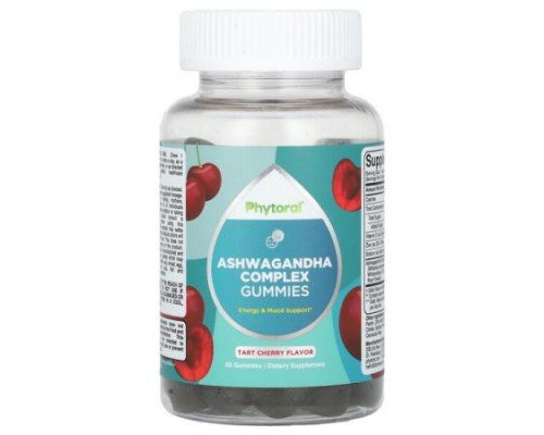 Phytoral, Ashwagandha Complex Gummies, Tart Cherry, 60 Gummies