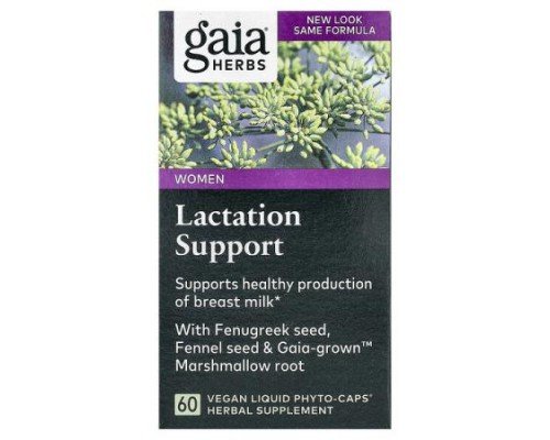 Gaia Herbs, Women, Lactation Support, 60 Vegan Liquid Phyto-Caps