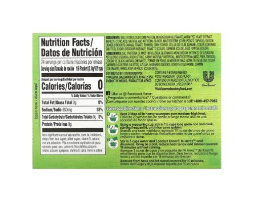 Knorr, Mi Arroz, Rice Seasoning Mix, Red, 4 Packets, 2.39 oz (68 g)