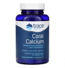 Trace, Coral Calcium + Iconic Trace Minerals, 60 Vegetarian Caps