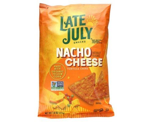 Late July, Tortilla Chips, Nacho Cheese, 7.8 oz (221 g)