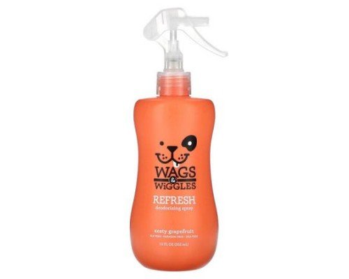 Wags & Wiggles, Refresh Deodorizing Spray, Zesty Grapefruit, 12 fl oz (355 ml)