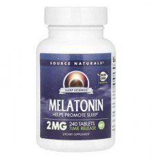 Source Naturals, Melatonin, Time Release, 2 mg, 240 Tablets