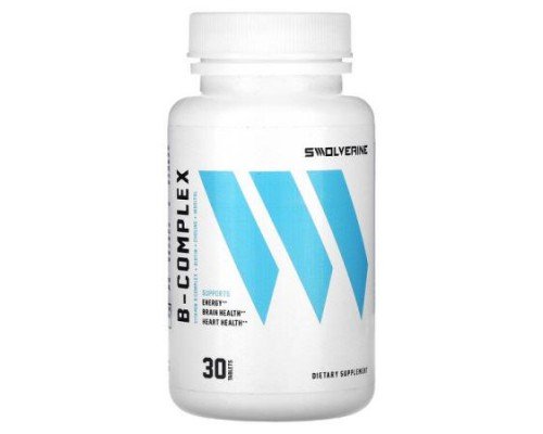 Swolverine, B-Complex, 30 Tablets