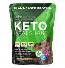 Keto Science, Keto Mealshake, Chocolate Cream, 15.2 oz (431.2 g)