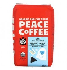 Peace Coffee, Organic Yeti, Cold Brew Blend, Whole Bean, Medium Roast, 12 oz (340 g)