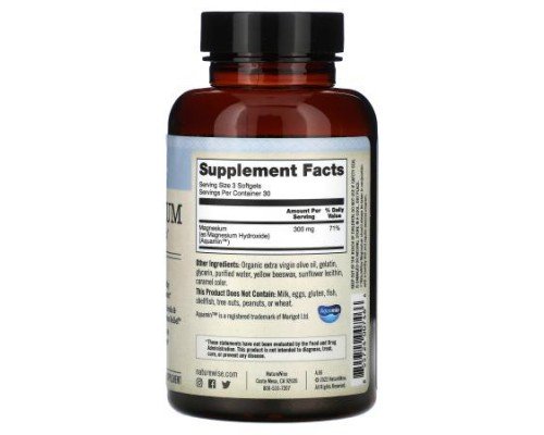 NatureWise, Magnesium, 90 Softgels (100 mg per Softgel)