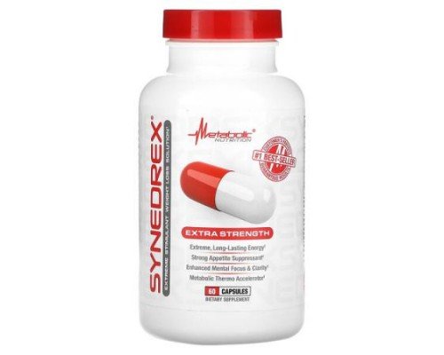 Metabolic Nutrition, Synedrex, Extreme Stimulant Weight Loss Solution, Extra Strength, 60 Capsules