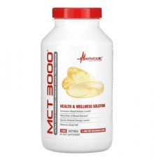 Metabolic Nutrition, MCT 3000, 180 Softgets (1,000 mg per Softgel)