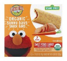 Earth's Best, Organic Sunny Days Snack Bars, 2 Years and Up, Sweet Potato, Carrot, 7 Bars, 0.67 oz (19 g) Each