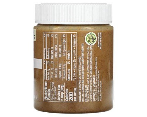 MaraNatha, Organic California Almond Butter, Creamy, 12 oz (340 g)