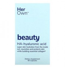 Her Own, Beauty, HA-Hyaluronic Acid, 60 Capsules