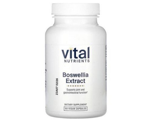 Vital Nutrients, Boswellia Extract, 90 Vegan Capsules (400 mg per Capsule)