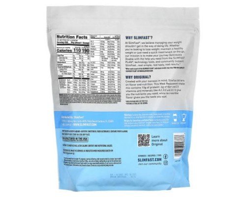 SlimFast, Original, Meal Replacement Shake Mix, Rich Chocolate Royale, 2.98 lb (1.35 kg)