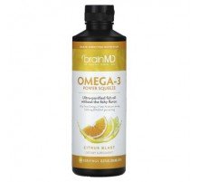 BrainMD, Omega-3 Power Squeeze, Citrus Blast, 15.2 fl oz (477 g)