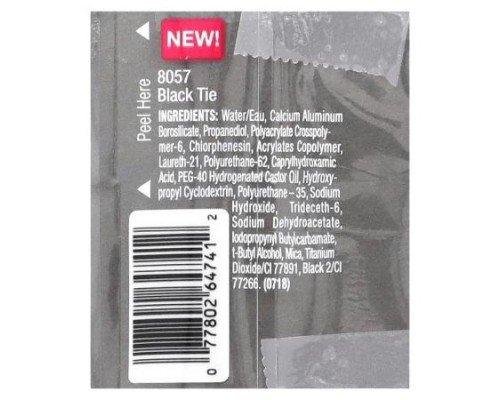 Black Radiance, Eye Appeal, Lid Glitz, 8057 Black Tie, 0.12 fl oz (3.5 ml)