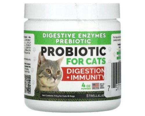 StrellaLab, Probiotic, Digestion + Immunity, For Cats & Dogs, 4 oz (114 g)