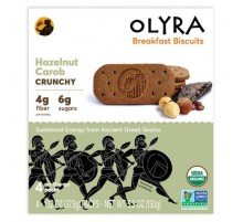 Olyra, Organic Breakfast Biscuits, Hazelnut Carob, 4 Packs 1.32 oz (37.5 g) Each