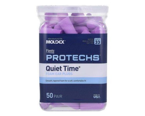 Flents, Protechs, Quiet Time, Foam Ear Plugs, 50 Pair