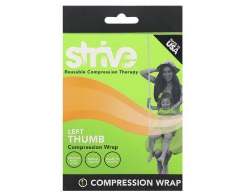 Strive, Left Thumb Compression Wrap, One Size Fits Most, 1 Count