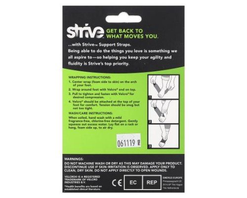Strive, Plantar Fasciitis Support Strap, One Size Fits Most, 1 Count