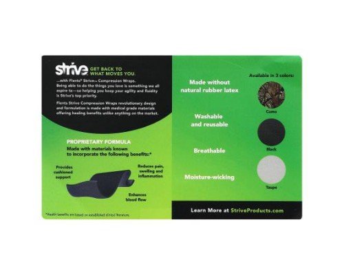 Strive, Compression Wrap, Black, 1 Wrap