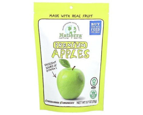 Natierra, Premium Freeze-Dried Apples, 0.7 oz (20 g)