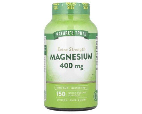 Nature's Truth, Magnesium, Extra Strength, 400 mg, 150 Quick Release Softgels