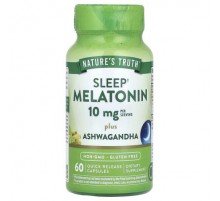 Nature's Truth, Sleep Melatonin Plus Ashwagandha, 60 Quick Release Capsules