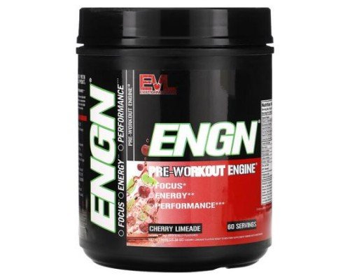 EVLution Nutrition, ENGN, Pre-Workout Engine, Cherry Limeade, 21.16 oz (600 g)