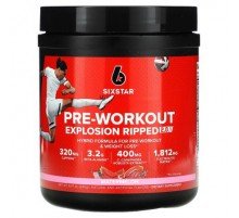 SIXSTAR, Pre-Workout Explosion Ripped 2.0, Watermelon, 8.47 oz (240 g)