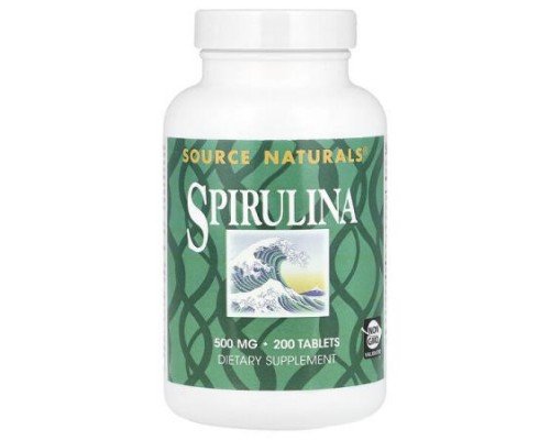Source Naturals, Spirulina, 200 Tablets