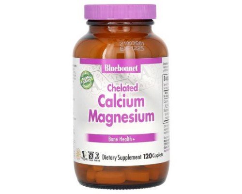 Bluebonnet Nutrition, Chelated Calcium Magnesium, 120 Caplets