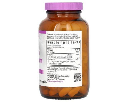 Bluebonnet Nutrition, Chelated Calcium Magnesium, 120 Caplets